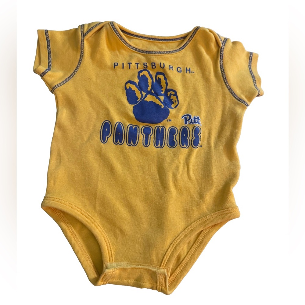 Pittsburgh Panthers Infant 3/6 Month Yellow Bodysuit